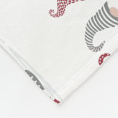 Reihen der Urlaubsmomes im Schnee Fleecedecke (Ecke)