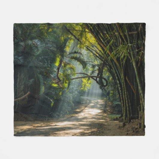 Reihen des Bambusses Fleecedecke (Vorderseite (Horizontal))