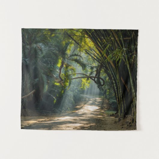 Reihen des Bambusses Wandteppich (Vorderseite (Horizontal))