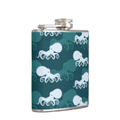 Reihen des Kraken-Musters Flachmann (Rechts)