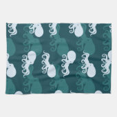 Reihen des Kraken-Musters Handtuch (Horizontal)