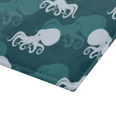 Reihen des Kraken-Musters Schneidebrett (Ecke)