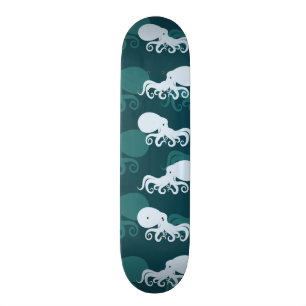 Reihen des Kraken-Musters Skateboard