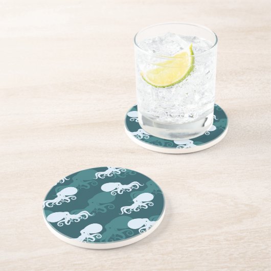 Reihen des Kraken-Musters Untersetzer (Seite)