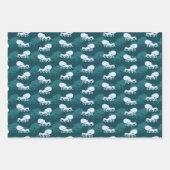 Reihen des Octopusmusters Geschenkpapier Set (Vorderseite)
