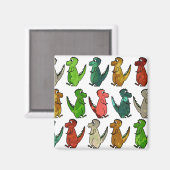 Reihen des T-Rex-Magnet Magnet (Vorderseite/Rückseite)