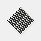 Reihen des tanzenden Geistes-Halloween-Party Serviette (Ecke)