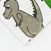 Reihen T-Rex Fleece Blanket (Ecke)
