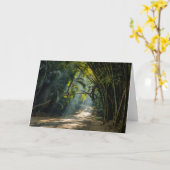 Reihen von Bamboo Karte (Gelbe Blume)