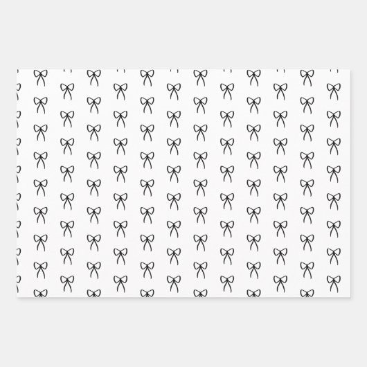 Reihen von Bögen in schwarzem Umschlagpapier Geschenkpapier Set (Vorderseite 3)