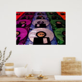 Reihen von Floppies Poster (Küche)