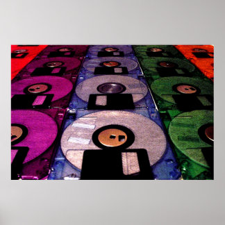 Reihen von Floppies Poster