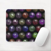 Reihen von Katzenaugen-Murmeln Mousepad (Mit Mouse)