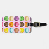 Reihen von Macarons Gepäckanhänger (Vorderseite horizontal)