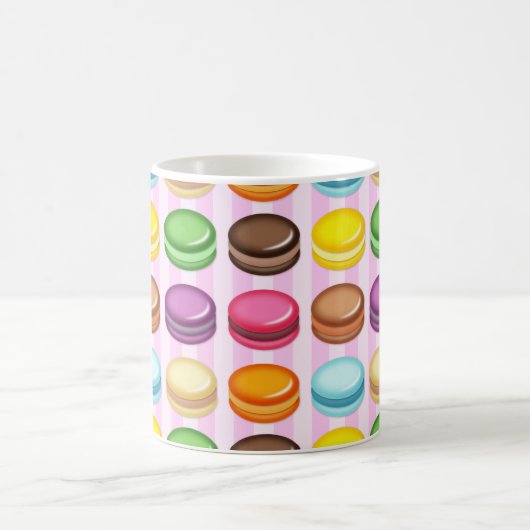 Reihen von Macarons Kaffeetasse (Mittel)