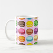 Reihen von Macarons Kaffeetasse (Links)