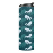 Reihen von Octopus-Mustern Thermosbecher (Nach links gedreht)