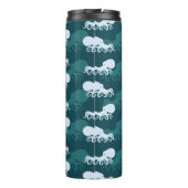 Reihen von Octopus-Mustern Thermosbecher (Rückseite)