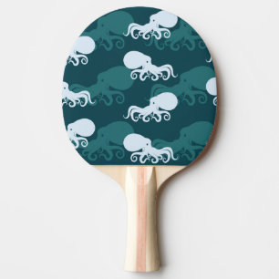 Reihen von Octopus-Mustern Tischtennis Schläger