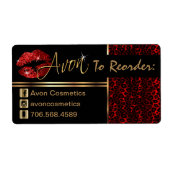 Reihenfolge - Avon - Leopard & Red Glitzer Lippen (Vorne)