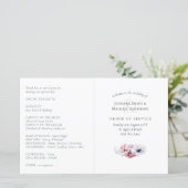 Reihenfolge der Hochzeitprogramme (Stehend Vorderseite)
