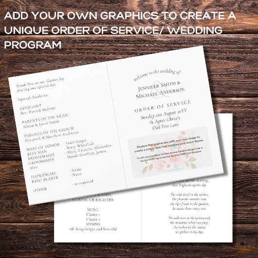 Reihenfolge der Hochzeitprogramme