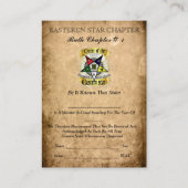 Reihenfolge der Ost-Star-Mitgliedskarten Visitenkarte (Vorderseite)