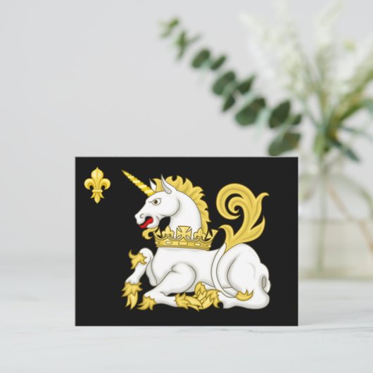 Reihenfolge der Postkarte für das Einhorn (Stehend Vorderseite)