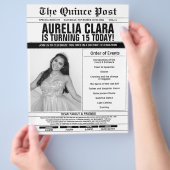 Reihenfolge der Veranstaltungen in der Zeitung 15 Flyer (Hand)