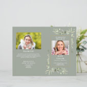 Reihenfolge des Beerdigungsprogramms für das Leben (Stehend Vorderseite)