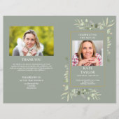 Reihenfolge des Beerdigungsprogramms für das Leben (Vorderseite)