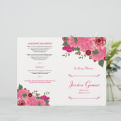 Reihenfolge des Flyers des Beerdigungsprogramms (Stehend Vorderseite)