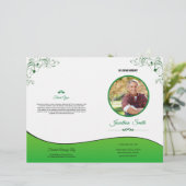 Reihenfolge des Flyers des Beerdigungsprogramms (Stehend Vorderseite)