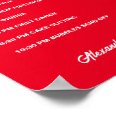 Reihenfolge des Tages Poster (Ecke)