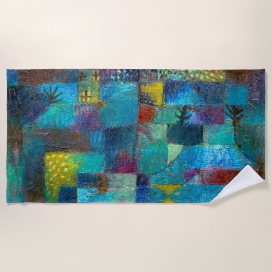 Reihengarten (1920) - Paul Klee - Abstrakte Kunst Strandtuch (Vorderseite)