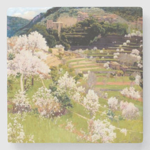 Reihengarten auf Mallorca (von Santiago Rusiñol) Steinuntersetzer