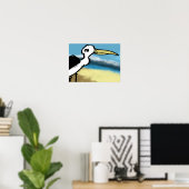 Reiher am Meer Poster (Heimbüro)