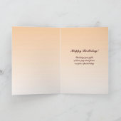 Reiher am Sonnenuntergang-Geburtstag Karte (Innenseite)