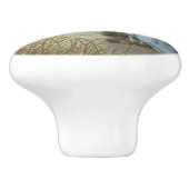 Reiher am Sumpf-Rand Keramikknauf (Seitenansicht)