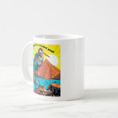 Reiher am Wasser Kaffeetasse (Vorderseite Links)