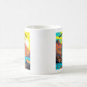 Reiher am Wasser Kaffeetasse (Mittel)