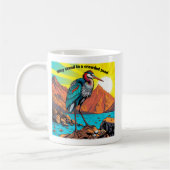 Reiher am Wasser Kaffeetasse (Links)