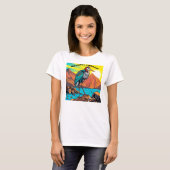 Reiher am Wasser T-Shirt (Vorne ganz)
