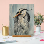 Reiher Aquarell Acrylschild (Hochzeit)