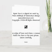 Reiher auch karte (Rückseite)