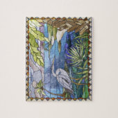 Reiher-Buntglas-Puzzlespiel Puzzle (Vertikal)