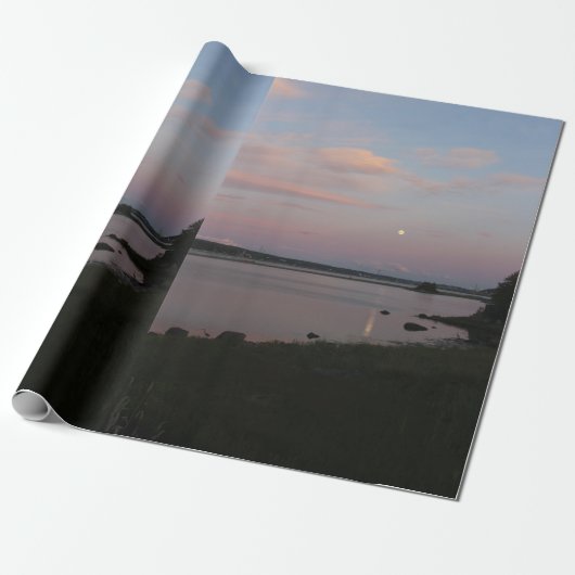 Reiher im Mondschein Geschenkpapier (Ungerollt)