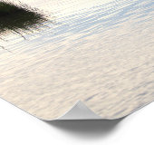 Reiher im Wasser Poster (Ecke)