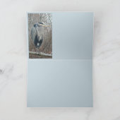 Reiher im Winter Karte (Innenseite)