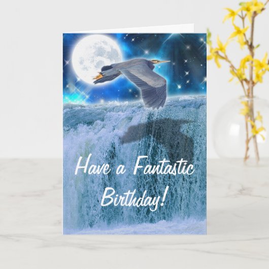 Reiher-, Mond-u. Karte (Gelbe Blume)